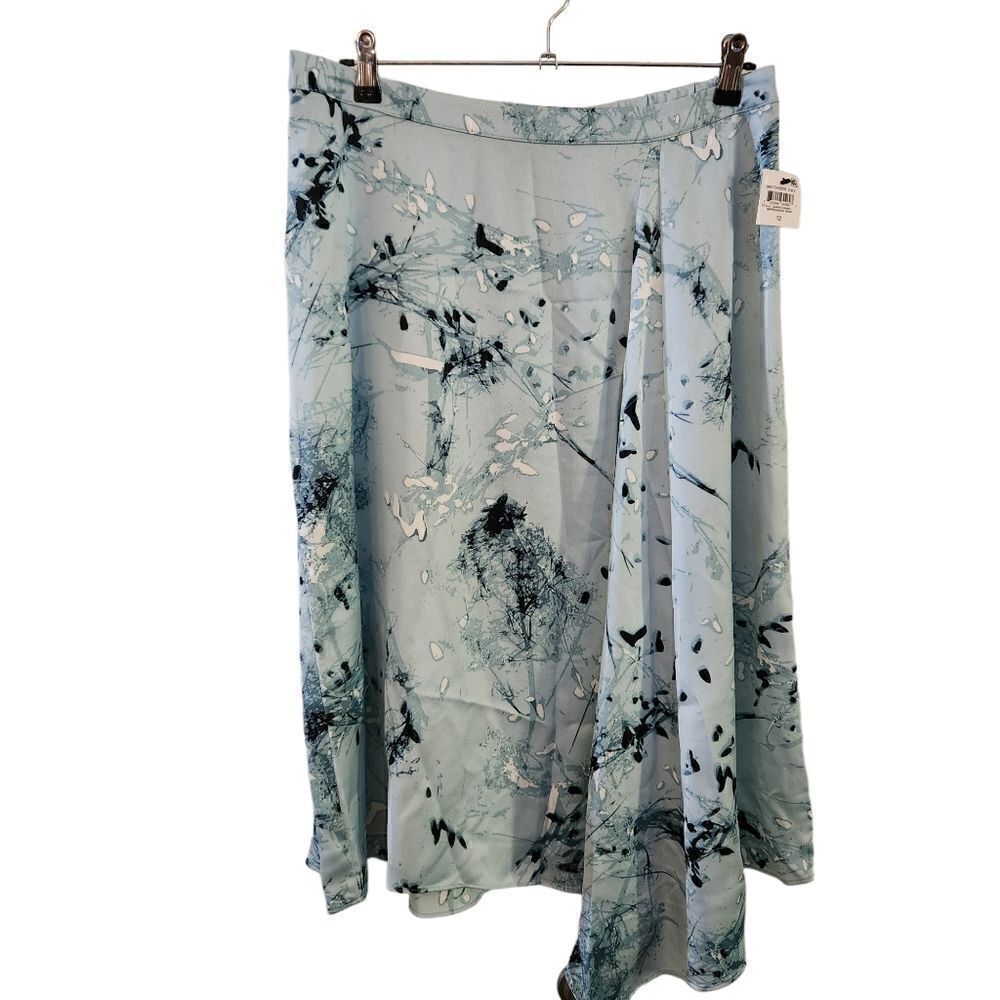 Alfani Printed Asymmetric A-Line Pull-On Elastic Waist Skirt Size 12